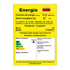Nevera LG No Frost Congelador Superior 459 Litros Door Cooling Gris