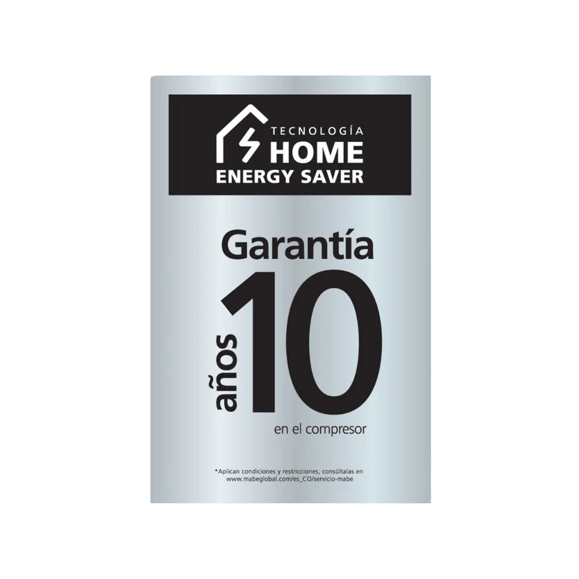 Nevera MABE No Frost Congelador Superior 313 Litros brutos Gris