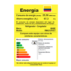 Nevera MABE No Frost Congelador Superior 313 Litros brutos Gris