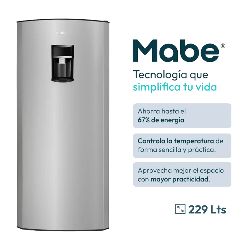 Nevera Mabe Convencional 235L Inox