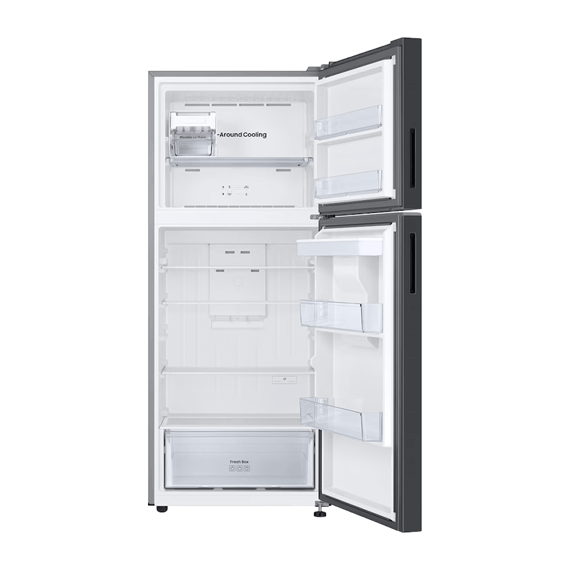 Nevera Samsung Congelador Superior 389 Litros Gris