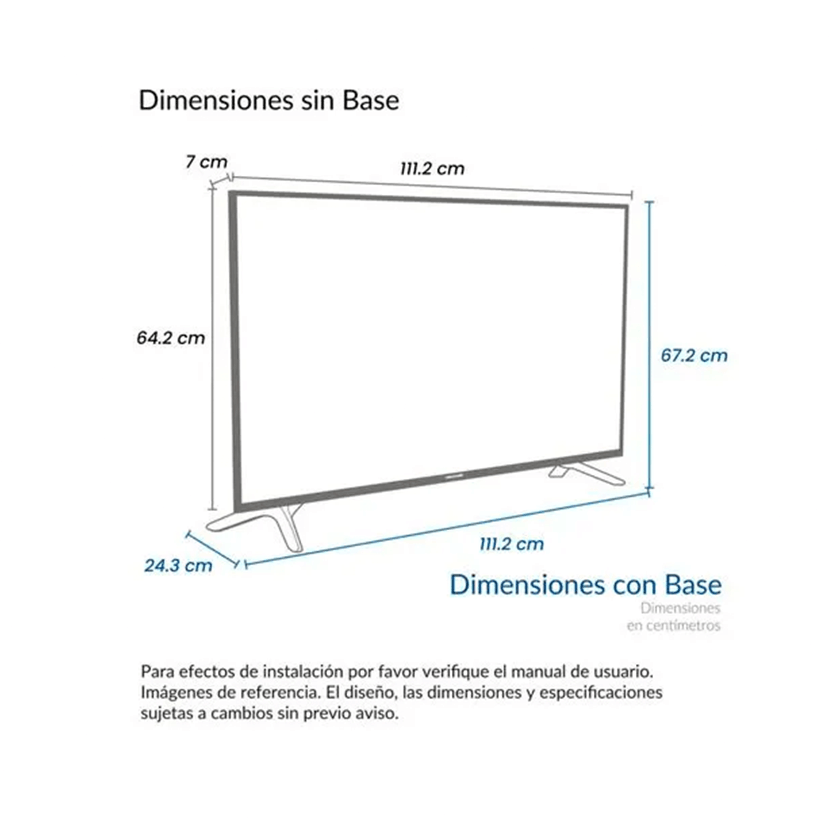 Televisor Challenger 50'pulgadas 4K Smart Google TV UHD