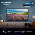 Televisor Challenger 32" HD Google TV - Control por voz