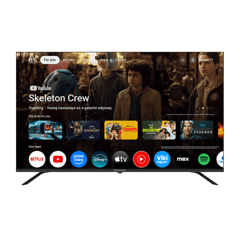 Televisor Smart Tv QLED 4K UHD Android Tv 50" Pulgadas Indurama