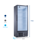 Vitrina Frigorífica Indurama Panorámica 520L
