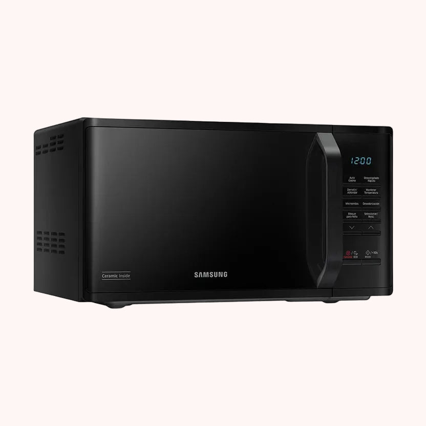 Horno Microondas Samsung 23Litros Con Descongelado Rápido / MS23K3513AK/CO