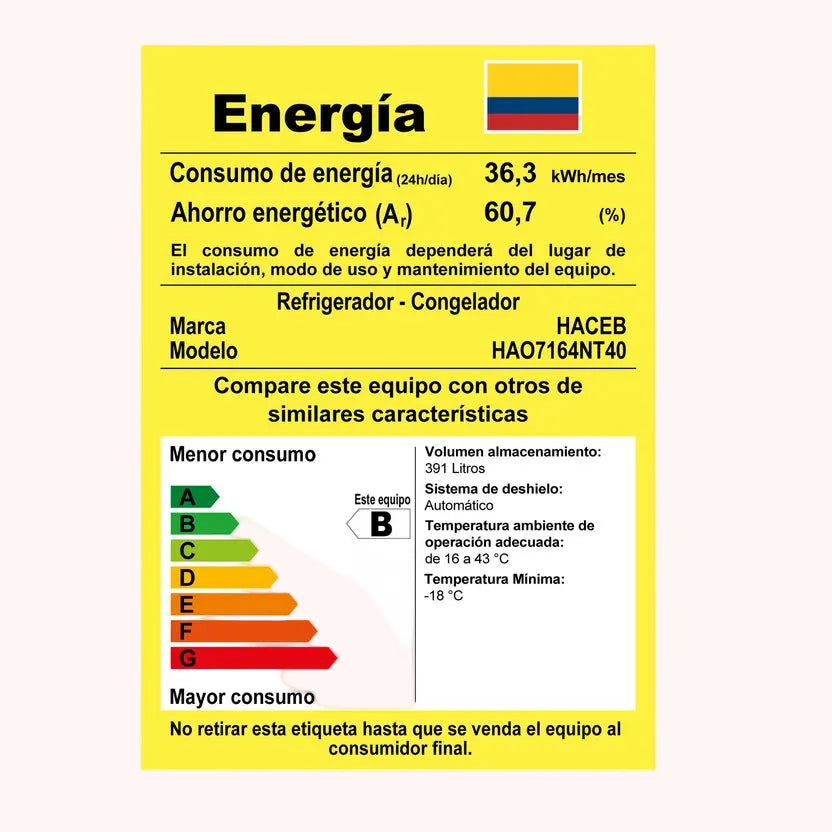 Nevera No frost 404 litros Manija Externa Negro Esmeralda / NEV ALC 404 SE PD DA ME NE R2